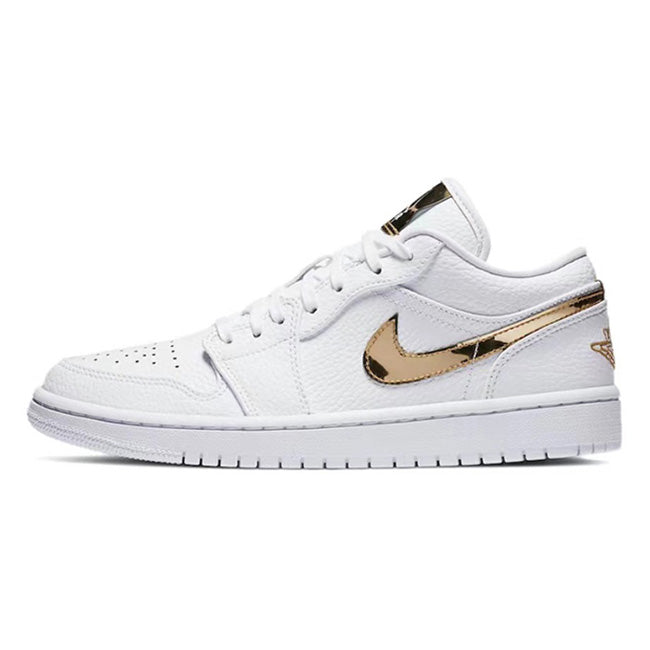 Air Jordan 1 Low White Metallic Gold