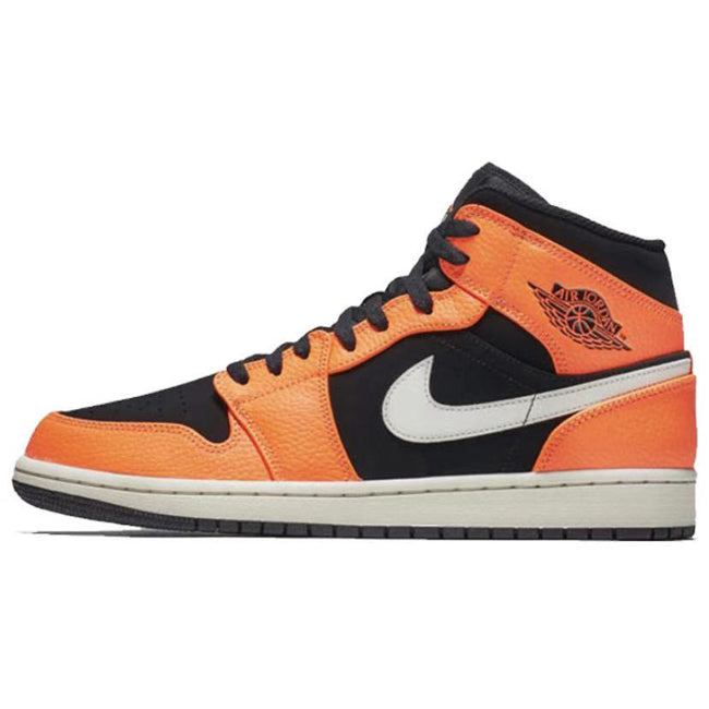 Air Jordan1 Mid black orange